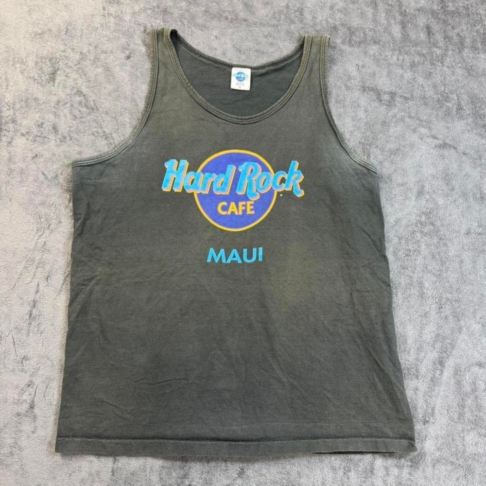 Vintage Faded Hard Rock Cafe Maui Tank Top XL